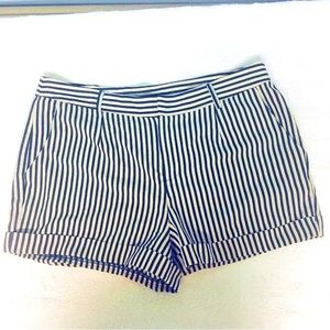 Forever 21 Striped Tan and black dress shorts